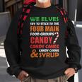 We Elves Try To Stick To The Four Main Food Groups Funny Christmas 608 Trending Shirt Sweatshirt Gifts for Old Men