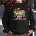 Wild About 2Nd Second Grade Teacher Student Back To School Sweatshirt Gifts for Old Men