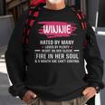 Winnie Name Gift Winnie Hated By Many Loved By Plenty Heart On Her Sleeve Sweatshirt Gifts for Old Men