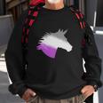 Womens Ace Asexual Unicorn Lgbt Pride Stuff March Pride Month Sweatshirt Gifts for Old Men