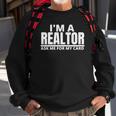 Womens Ask Me For My Card I Am A Realtor Real Estate Sweatshirt Gifts for Old Men