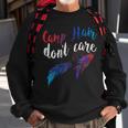 Womens Camp Hair Dont Care Tshirt Humorous FunnyShirt Sweatshirt Gifts for Old Men