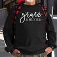 Womens Grace And Hustle Sweatshirt Gifts for Old Men