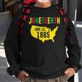 Womens Juneteenth June 19 1865 Black Pride History Black Freedom Sweatshirt Gifts for Old Men