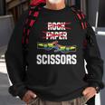 Womens Rock Paper Scissors Funny Lgbt Pride Parade Lesbian Sweatshirt Gifts for Old Men