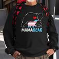Womens Trans Mama Bear Proud Mom Rainbow Transgender Mothers Day Sweatshirt Gifts for Old Men