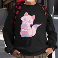 Womens Trans Pride Kawaii Fox Transgender Sweatshirt Gifts for Old Men