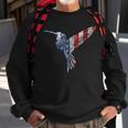 Womens Usa American Flag Dot Art Cute Bird Hummingbird 4Th Of July V2 Sweatshirt Gifts for Old Men