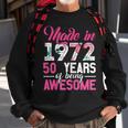 Womens Vintage Birthday Gifts Made In 1972 50 Year Of Being Awesome Sweatshirt Gifts for Old Men