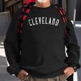 Womens Vintage Cleveland Distressed Cle Sweatshirt Gifts for Old Men