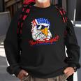 You Free Tonight Bald Eagle American Flag Happy 4Th Of July Sweatshirt Gifts for Old Men