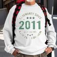 11 Years Old Bday Legendary Since 2011 - Vintage 11Th Birthday Sweatshirt Gifts for Old Men