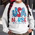 4Th Of July Usa Nursery American Nurse 2022 Patriotic Nurse Sweatshirt Gifts for Old Men