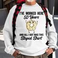 50 Year Co-Worker Fifty Years Of Service Work Anniversary Sweatshirt Gifts for Old Men