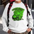 Absinthe Skull Green Fairy Retro Design Sweatshirt Gifts for Old Men