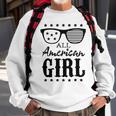 All American Girl 4Th Of July Family Matching Sunglasses Sweatshirt Gifts for Old Men