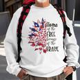 America The Home Of Free Because Of The Brave Plus Size Sweatshirt Gifts for Old Men