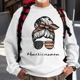 American Mom Great American Flag Sunglasses Mom Mothers Day Sweatshirt Gifts for Old Men