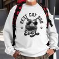 Best Cat Dad Ever Funny Daddy Fathers Day Retro Vintage Men Sweatshirt Gifts for Old Men