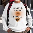 Best Seller Should I Stay Or Should Eggo Merchandise Sweatshirt Gifts for Old Men