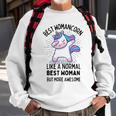 Best Womancorn Funny Unicorn Dabbing Gift Like A Normal Best Woman But More Awesome Sweatshirt Gifts for Old Men