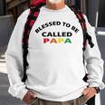 Blessed To Be Called Papa Sticker Sweatshirt Gifts for Old Men