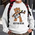 Boston Keytar Bear Street Performer Keyboard Playing Gift Raglan Baseball Tee Sweatshirt Gifts for Old Men