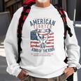 Boxer Graphic With Belt Gloves & American Flag Distressed Sweatshirt Gifts for Old Men