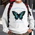 Butterfly On Grateful Wings I Fly Transplant Recipient Sweatshirt Gifts for Old Men
