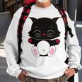 Cat Cut Cat Cat Lovers Black Cat Funny Cat Birthday Cat Gift Cat Danger Kitty Sweatshirt Gifts for Old Men