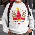 Christmas Unicorn Face Santicorn Cute V2 Sweatshirt Gifts for Old Men