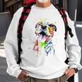 Colorful Pit-Bull Terrier Dog Love-R Dad Mom Boy Girl Funny Sweatshirt Gifts for Old Men