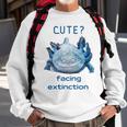 Cute Axolotl Facing Extinction Sweatshirt Gifts for Old Men