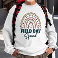 Cute Rainbow Field Squad Last Day Of School Field Leopard Sweatshirt Gifts for Old Men
