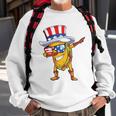 Dabbing Uncle Sam Taco 4Th Of July Kids Boys Girls Sweatshirt Gifts for Old Men