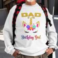 Dad Of The Birthday Girl Unicorn Matching Sweatshirt Gifts for Old Men