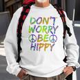 Donut Worry Be Happy Sweatshirt Gifts for Old Men