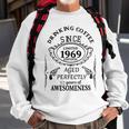 Drinking Coffee Since 1969 Aged Perfectly 53 Years Of Awesomenss Sweatshirt Gifts for Old Men