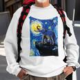 Elephant - Moon Night Sky Sweatshirt Gifts for Old Men