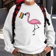 Flamingo Lgbt Flag Cool Gay Rights Supporters Gift Sweatshirt Gifts for Old Men