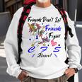 Friends Dont Let Friends Fight Chronic Fatigue Syndrome Cfs Alone Unicorn Blue Ribbon Chronic Fatigue Syndrome Support Cfs Awareness Sweatshirt Gifts for Old Men