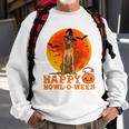 Funny Rhodesian Ridgeback Dog Halloween Happy Howl-O-Ween Sweatshirt Gifts for Old Men