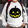 Happy Halloween Scary Black Pumpkin Pattern Sweatshirt Gifts for Old Men