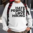 Hate People Love Hiking V2 Sweatshirt Gifts for Old Men