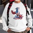 Horse 4Th Of July Women Girls American Flag Usa Horse Sweatshirt Gifts for Old Men