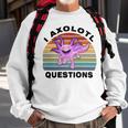 I Axlotl Questions Cute Axlotl V3 Sweatshirt Gifts for Old Men