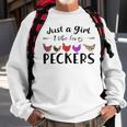 Just A Girl Who Loves Peckers 863 Shirt Sweatshirt Gifts for Old Men