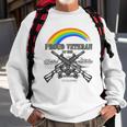 Lgbtq July 4Th American Flag Rainbow Proud Veteran Sweatshirt Gifts for Old Men