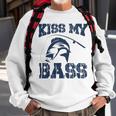 Love Fishing Kiss My Bass Sweatshirt Gifts for Old Men