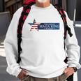 Mega King Usa Flag Proud Ultra Maga Trump 2024 Trump Support Sweatshirt Gifts for Old Men